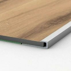 Großhandel ⌛ BAUHAUS LOGOCLIC Abschlussprofil 143 Silber, 1 M X 27 Mm X 7,6 Mm, Montageart: Schrauben 👍