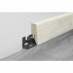 Blitzangebot 🎉 BAUHAUS LOGOCLIC Sockelleiste Flora 2,6 M X 18 Mm X 50 Mm, Gerade 🔥