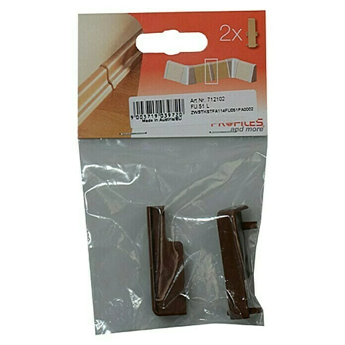 Bestes Angebot 😉 BAUHAUS Profiles And More Übergangskappe FU51L/KU51L Braun, 2 Stk. 🤩 2 Bestes Angebot 😉 BAUHAUS Profiles And More Übergangskappe FU51L/KU51L Braun, 2 Stk. 🤩 – Bild 2