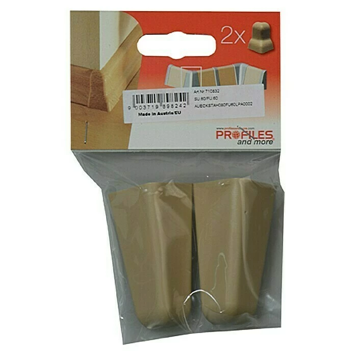 Brandneu 🥰 BAUHAUS Profiles And More Außenecke FU60L Ahorn, 2 Stk. 🎉 2 Brandneu 🥰 BAUHAUS Profiles And More Außenecke FU60L Ahorn, 2 Stk. 🎉 – Bild 2