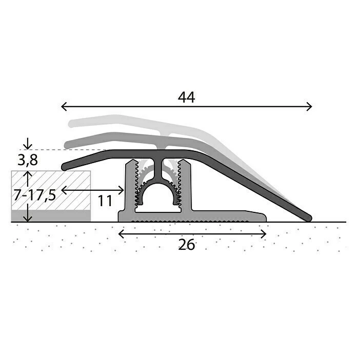 Bester Verkauf 😍 BAUHAUS LOGOCLIC Anpassprofil 307 Eiche Hell, 0,9 M X 44 Mm, Montageart: Stecken ⌛ 2 Bester Verkauf 😍 BAUHAUS LOGOCLIC Anpassprofil 307 Eiche Hell, 0,9 M X 44 Mm, Montageart: Stecken ⌛ – Bild 2