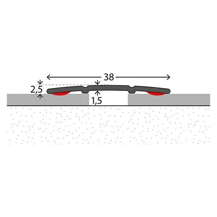 Neu 🎁 BAUHAUS LOGOCLIC Übergangsprofil 132 Buche, 1 M X 38 Mm X 2,5 Mm, Montageart: Kleben ⭐ 2 Neu 🎁 BAUHAUS LOGOCLIC Übergangsprofil 132 Buche, 1 M X 38 Mm X 2,5 Mm, Montageart: Kleben ⭐ – Bild 2