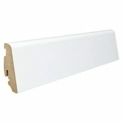 Billig 🌟 BAUHAUS Living By Haro Sockelleiste Weiß 2,2 M X 19 Mm X 58 Mm, Gerade ❤️