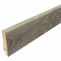 Angebote 😀 BAUHAUS Egger Sockelleiste Eiche Sägerau Grau 2,4 M X 17 Mm X 60 Mm, Gerade ❤️