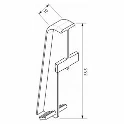 Schlussverkauf 👏 BAUHAUS Egger Übergangskappe Weiß, 2 Stk., Passend Für: Egger Sockelleisten 17 X 60 Mm 😀 -Bodenverlegebedarf Verkäufe 12 1111