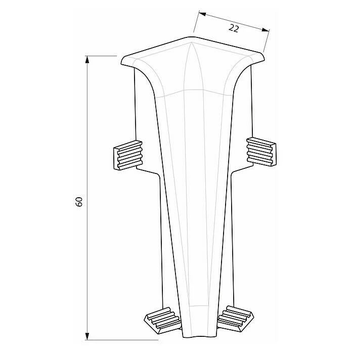 Angebote ✔️ BAUHAUS Egger Innenecke Eiche Grau, 2 Stk., Passend Für: Egger Sockelleisten 17 X 60 Mm 🔔 2 Angebote ✔️ BAUHAUS Egger Innenecke Eiche Grau, 2 Stk., Passend Für: Egger Sockelleisten 17 X 60 Mm 🔔 – Bild 2