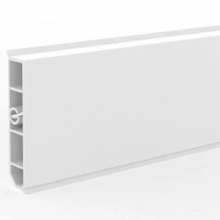 Neu 💯 BAUHAUS Deckprofil Cubica LS80 No Light Weiß, 2,5 M X 19 Mm X 80 Mm 🛒