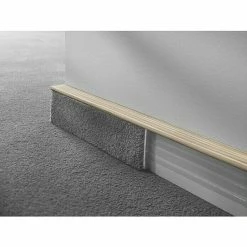 Coupon 👏 BAUHAUS LOGOCLIC Teppichsockelleiste TSL Esche Weiß, 2,5 M X 16 Mm X 55 Mm 🎁