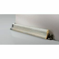 Budget 🧨 BAUHAUS LOGOCLIC Sockelleiste K40 Eiche Virani 2,6 M X 22 Mm X 40 Mm, Geschwungen 🎉