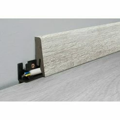 Aktion 👏 BAUHAUS LOGOCLIC Aquaprotect Sockelleiste K58 Milkyway 2,6 M X 18 Mm X 58 Mm, Gerade 💯