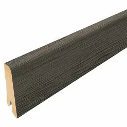 Auslauf 👍 BAUHAUS Egger Sockelleiste Palencia Eiche Grau 2,4 M X 17 Mm X 60 Mm, Gerade ✔️