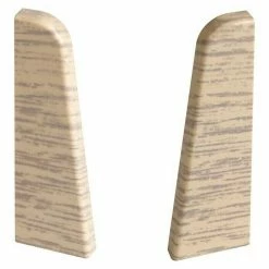 Budget 🧨 BAUHAUS Egger Endkappe Eiche Weiß, 2 Stk., Passend Für: Egger Sockelleisten 17 X 60 Mm 🌟
