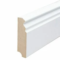 Beste Bewertungen von 🎉 BAUHAUS Sockelleiste Weiß, 2,4 M X 18 Mm X 58 Mm, Profiliert 🎁
