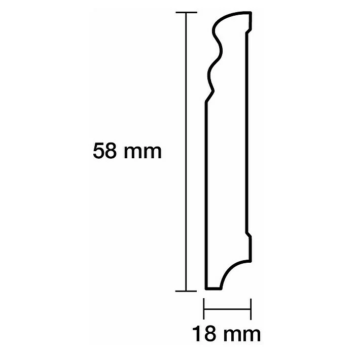 Beste Bewertungen von 🎉 BAUHAUS Sockelleiste Weiß, 2,4 M X 18 Mm X 58 Mm, Profiliert 🎁 3 Beste Bewertungen von 🎉 BAUHAUS Sockelleiste Weiß, 2,4 M X 18 Mm X 58 Mm, Profiliert 🎁 – Bild 3