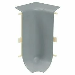 Billig 💯 BAUHAUS LOGOCLIC Innenecke Grau, 2 Stk., Geeignet Für: Klemmsockelleisten 💯