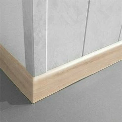 Aktion ✨ BAUHAUS LOGOCLIC Fußleiste K 58 Eiche Colorado 2,6 M X 10 Mm X 58 Mm 🥰