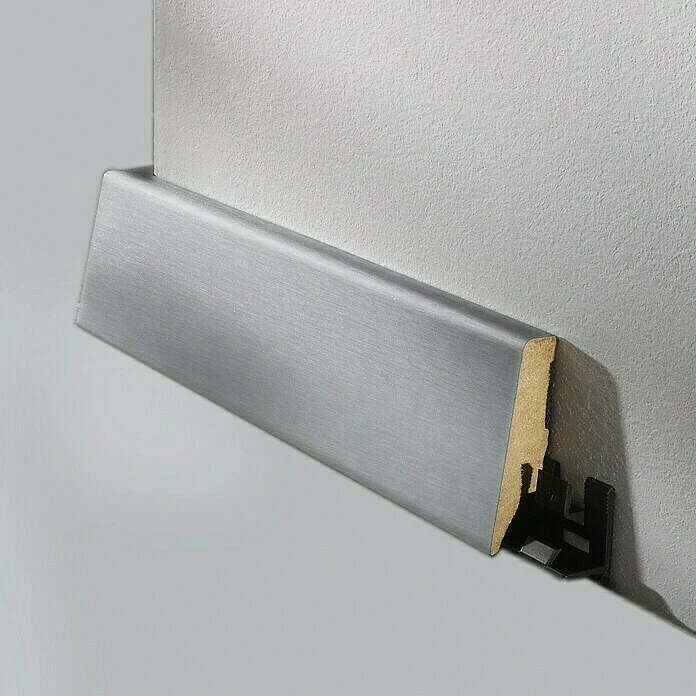 Großhandel 👍 BAUHAUS LOGOCLIC Sockelleiste K58 D Edelstahl 2,6 M X 19 Mm X 58 Mm, Gerade ✨ 1 Großhandel 👍 BAUHAUS LOGOCLIC Sockelleiste K58 D Edelstahl 2,6 M X 19 Mm X 58 Mm, Gerade ✨