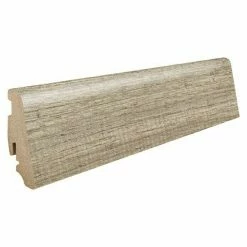 Bestpreis ❤️ BAUHAUS Living By Haro Sockelleiste Eiche Ferrara Grau 2,2 M X 19 Mm X 58 Mm, Gerade 🎁
