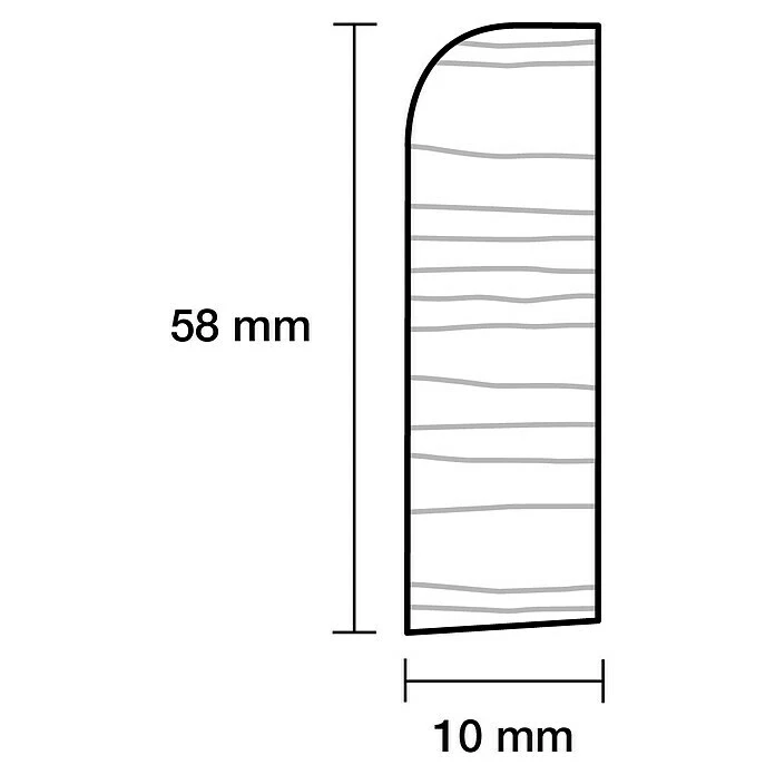 Neu 🔥 BAUHAUS Profiles And More Sockelleiste I 2,4 M X 1 Cm X 5,8 Cm, Fichte, Unbehandelt ❤️ 3 Neu 🔥 BAUHAUS Profiles And More Sockelleiste I 2,4 M X 1 Cm X 5,8 Cm, Fichte, Unbehandelt ❤️ – Bild 3