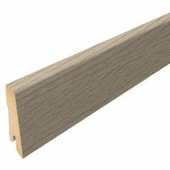 Budget 🌟 BAUHAUS Egger Sockelleiste Lausanne Eiche Hell 2,4 M X 17 Mm X 60 Mm, Gerade ⭐
