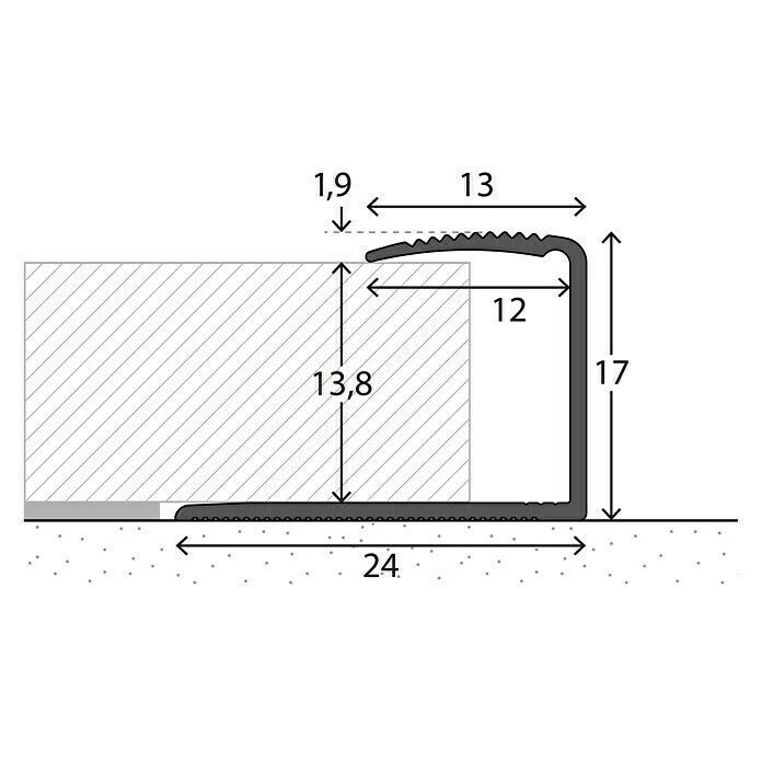 Bestpreis 😍 BAUHAUS LOGOCLIC Endprofil 253 Gold, 0,9 M X 24 Mm X 17 Mm, Montageart: Kleben 🔥 2 Bestpreis 😍 BAUHAUS LOGOCLIC Endprofil 253 Gold, 0,9 M X 24 Mm X 17 Mm, Montageart: Kleben 🔥 – Bild 2