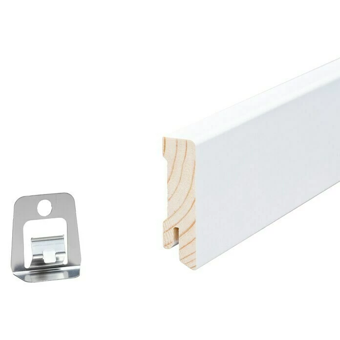 Bestpreis 👍 BAUHAUS Sockelleiste Weiß, 2,4 M X 1,6 Cm X 5,8 Cm, Gerade, Kiefer ⌛ 4 Bestpreis 👍 BAUHAUS Sockelleiste Weiß, 2,4 M X 1,6 Cm X 5,8 Cm, Gerade, Kiefer ⌛ – Bild 4