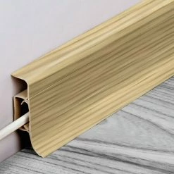 Angebote 🤩 BAUHAUS LOGOCLIC Kabelkanalleiste Eiche Weiß, 2,5 M X 22,5 Mm X 50 Mm 🧨