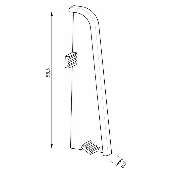 Bestpreis 🔥 BAUHAUS Egger Endkappe Eiche Graublau, 2 Stk., Passend Für: Egger Sockelleisten 17 X 60 Mm ✔️ 2 Bestpreis 🔥 BAUHAUS Egger Endkappe Eiche Graublau, 2 Stk., Passend Für: Egger Sockelleisten 17 X 60 Mm ✔️ – Bild 2