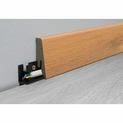 Billig 🧨 BAUHAUS LOGOCLIC Aquaprotect Smart Sockelleiste K58 Bindal Oak 2,6 M X 18 Mm X 58 Mm, Gerade 😉