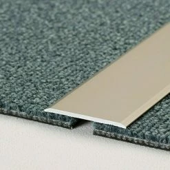 Schlussverkauf ❤️ BAUHAUS LOGOCLIC Übergangsprofil 115 Edelstahl Matt, 1 M X 40 Mm X 2 Mm, Montageart: Kleben ✨