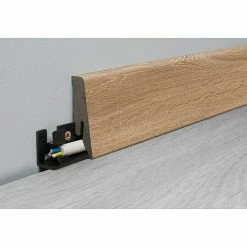 Blitzangebot 🔔 BAUHAUS LOGOCLIC Aquaprotect Smart Sockelleiste K58 Molde Oak 2,6 M X 18 Mm X 58 Mm, Gerade 😀