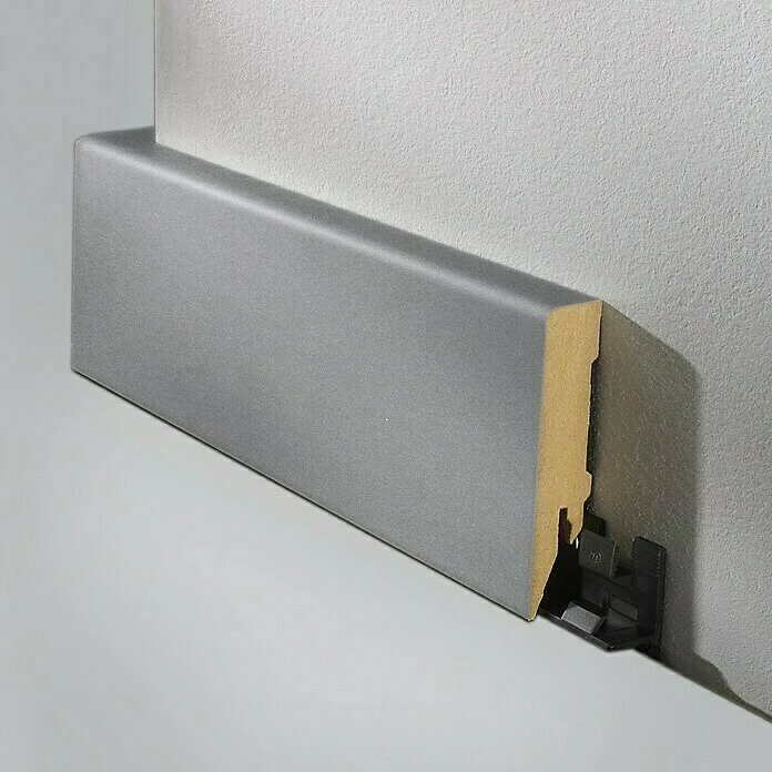 Brandneu 🔔 BAUHAUS LOGOCLIC Sockelleiste Edelstahl Matt 2,6 M X 80 Mm X 18 Mm, Gerade 🎁 1 Brandneu 🔔 BAUHAUS LOGOCLIC Sockelleiste Edelstahl Matt 2,6 M X 80 Mm X 18 Mm, Gerade 🎁