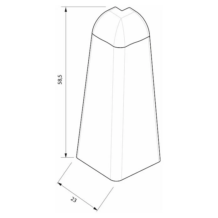 Budget 🥰 BAUHAUS Egger Außenecke Eiche Hell, 2 Stk., Passend Für: Egger Sockelleisten 17 X 60 Mm ⭐ 2 Budget 🥰 BAUHAUS Egger Außenecke Eiche Hell, 2 Stk., Passend Für: Egger Sockelleisten 17 X 60 Mm ⭐ – Bild 2