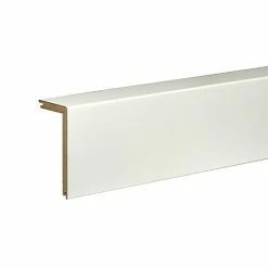 Brandneu ⌛ BAUHAUS Profiles And More Rohrabdeckleiste Uni Weiß, 2,4 M X 41 Mm X 91 Mm, Gerade 😀