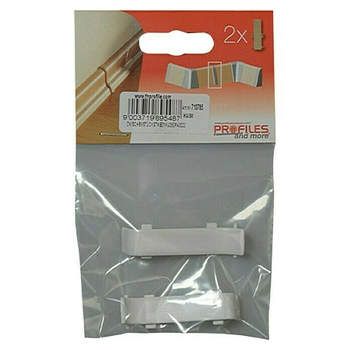 Brandneu 🎁 BAUHAUS Profiles And More Übergangskappe KU050 Weiß, 2 Stk. 🎉 2 Brandneu 🎁 BAUHAUS Profiles And More Übergangskappe KU050 Weiß, 2 Stk. 🎉 – Bild 2