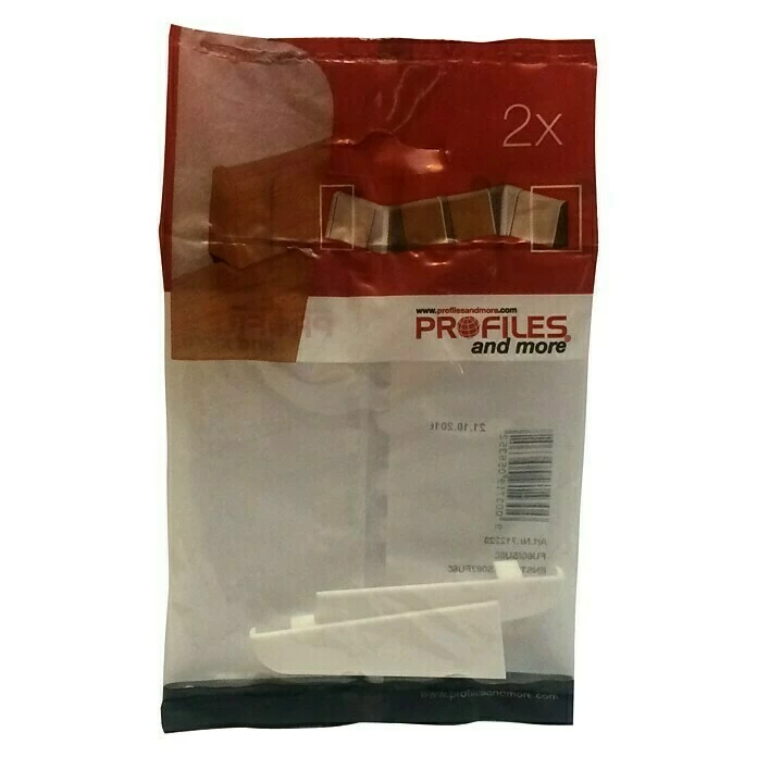 Auslauf 🔔 BAUHAUS Profiles And More Endkappe FU60L Esche Weiß, 2 Stk. 🛒 2 Auslauf 🔔 BAUHAUS Profiles And More Endkappe FU60L Esche Weiß, 2 Stk. 🛒 – Bild 2