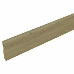 Neu 😍 BAUHAUS Profiles And More Sockelleiste FU147H Fjells Eiche 2,4 M X 18,5 Mm X 38,5 Mm, Gerade 🛒