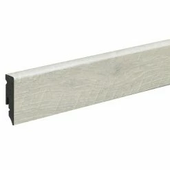 Billig 🔥 BAUHAUS Profiles And More Sockelleiste KU051L Eiche Gekalkt Grau 2,4 M X 15 Mm X 50 Mm, Gerade 🧨