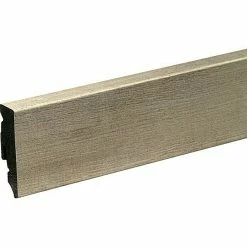 Aktion 🤩 BAUHAUS Profiles And More Sockelleiste KU51L Sherwood Eiche Grau 2,4 M X 15 Mm X 50 Mm, Gerade ⭐