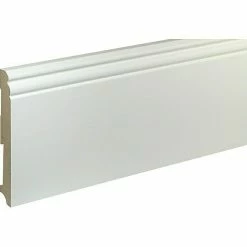 Rabatt 🛒 BAUHAUS Sockelleiste FU140L Weiß, 2,4 M X 19 Mm X 140 Mm, Grundiert ✔️