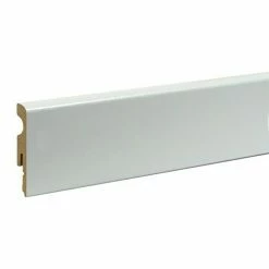 Am billigsten 👍 BAUHAUS Sockelleiste FU07L Weiß, 2,4 M X 10 Mm X 58 Mm, Grundiert 🥰