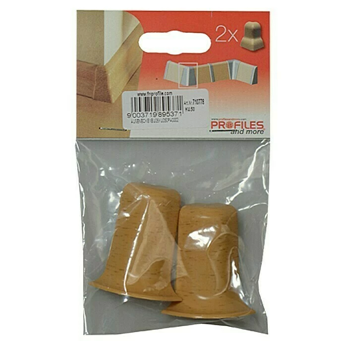 Großhandel ⭐ BAUHAUS Profiles And More Außenecke KU050 Buche, 2 Stk. 🔥 2 Großhandel ⭐ BAUHAUS Profiles And More Außenecke KU050 Buche, 2 Stk. 🔥 – Bild 2
