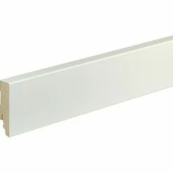 Billig 🧨 BAUHAUS Sockelleiste FU087L Weiß, 2,4 M X 19 Mm X 70 Mm, Lackiert 🎁
