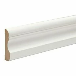 Besorgen 🔔 BAUHAUS Sockelleiste Weiß, 2,4 M X 69 Mm X 16 Mm, Lackiert ✨