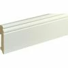 Am billigsten 🔔 BAUHAUS Sockelleiste FU94L Weiß, 2,4 M X 19 Mm X 93 Mm, Grundiert 🔔