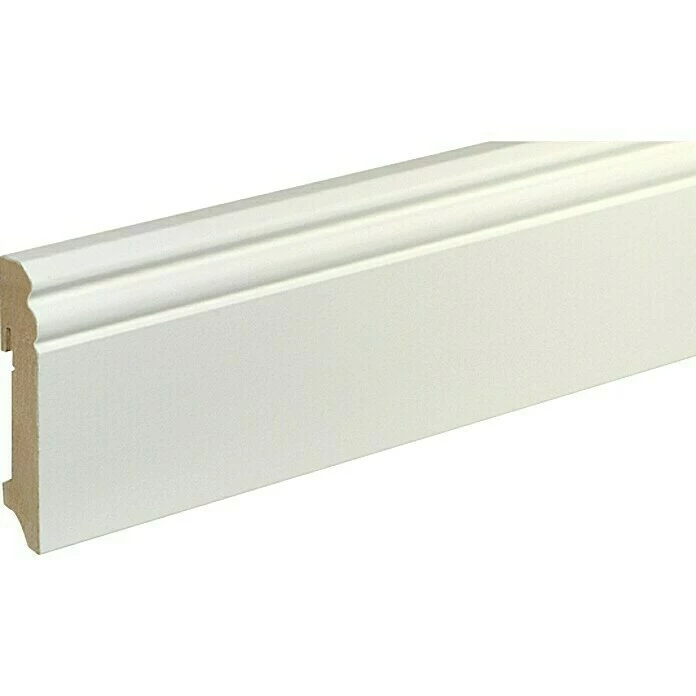 Am billigsten 🔔 BAUHAUS Sockelleiste FU94L Weiß, 2,4 M X 19 Mm X 93 Mm, Grundiert 🔔 1 Am billigsten 🔔 BAUHAUS Sockelleiste FU94L Weiß, 2,4 M X 19 Mm X 93 Mm, Grundiert 🔔
