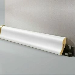 Am billigsten 😉 BAUHAUS LOGOCLIC Fußleiste Uni Weiß 2,6 M X 22 Mm X 40 Mm ⌛