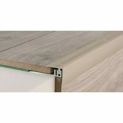 Bestpreis ✨ BAUHAUS LOGOCLIC Treppenkantenprofil 229 Edelstahl Matt, 1 M X 27,7 Mm X 27 Mm, Montageart: Schrauben 😀