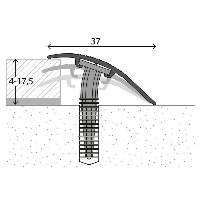 Coupon 🤩 BAUHAUS LOGOCLIC Anpassprofil 205 Silber, 0,9 M X 37 Mm, Montageart: Schrauben 👍 2 Coupon 🤩 BAUHAUS LOGOCLIC Anpassprofil 205 Silber, 0,9 M X 37 Mm, Montageart: Schrauben 👍 – Bild 2