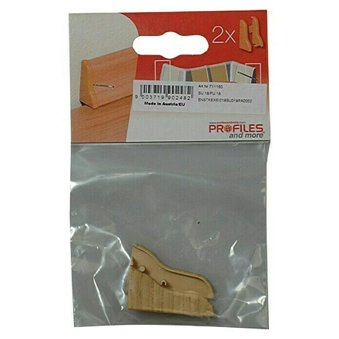 Schlussverkauf 😉 BAUHAUS Profiles And More Endkappe SU18/FU18 Eiche Natur, 2 Stk. ⭐ 2 Schlussverkauf 😉 BAUHAUS Profiles And More Endkappe SU18/FU18 Eiche Natur, 2 Stk. ⭐ – Bild 2